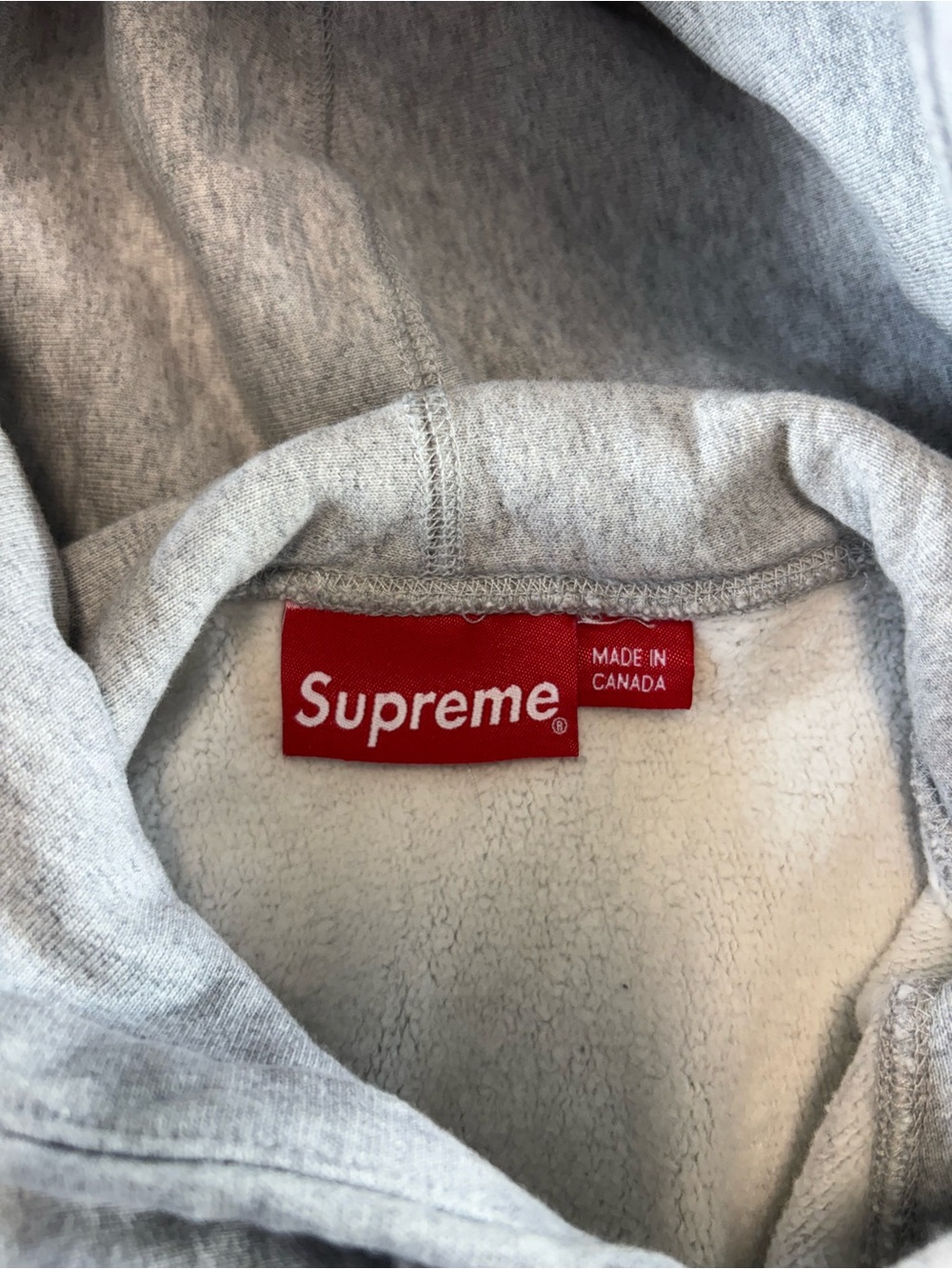 *Authentic* Supreme Box Logo Men’s Medium Hooded Sweatshirt in Heather‎ Grey - Picture 9 of 15